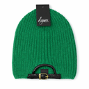 D.Grace Buckle-Back Beanie Kelly Green