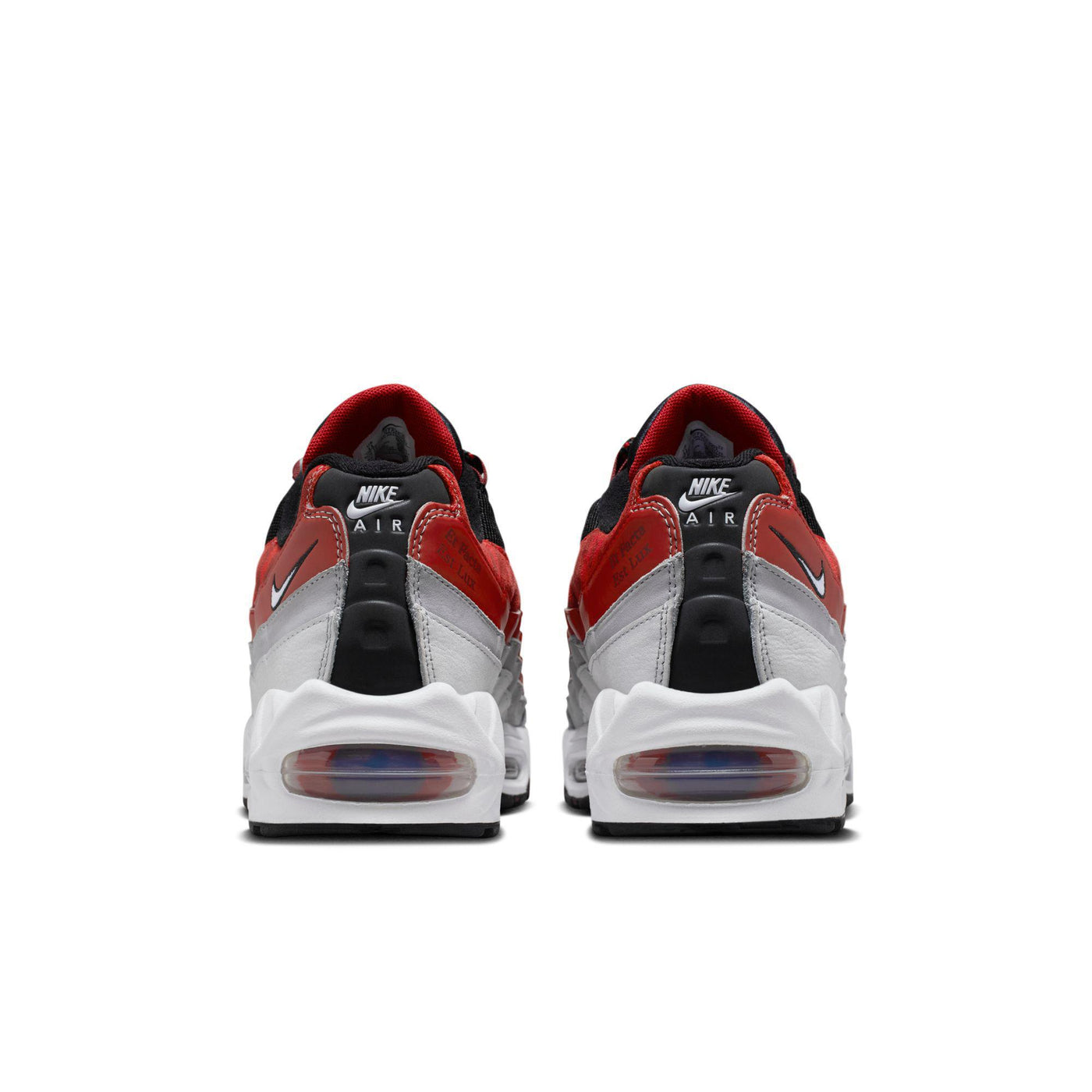 Nike Air Max 95 Big Bubble x Morehouse Black/White-Dark Team Red-Varsity Red