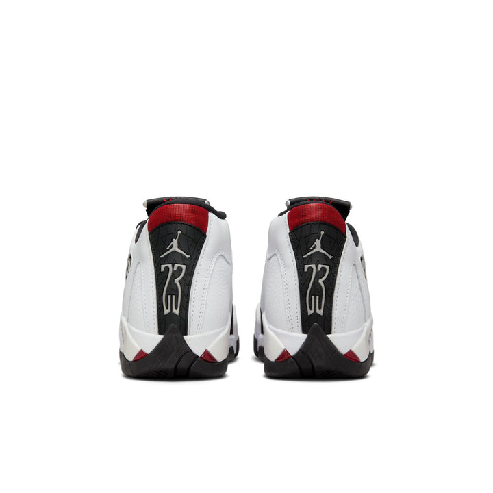 red white and black jordan 14s