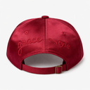 D. Dot Signature Buckle-Back Cap Burgundy/Pink