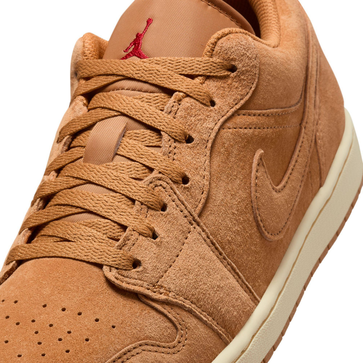 Air Jordan 1 Low SE Flax/Flax-Varsity Red-Muslin