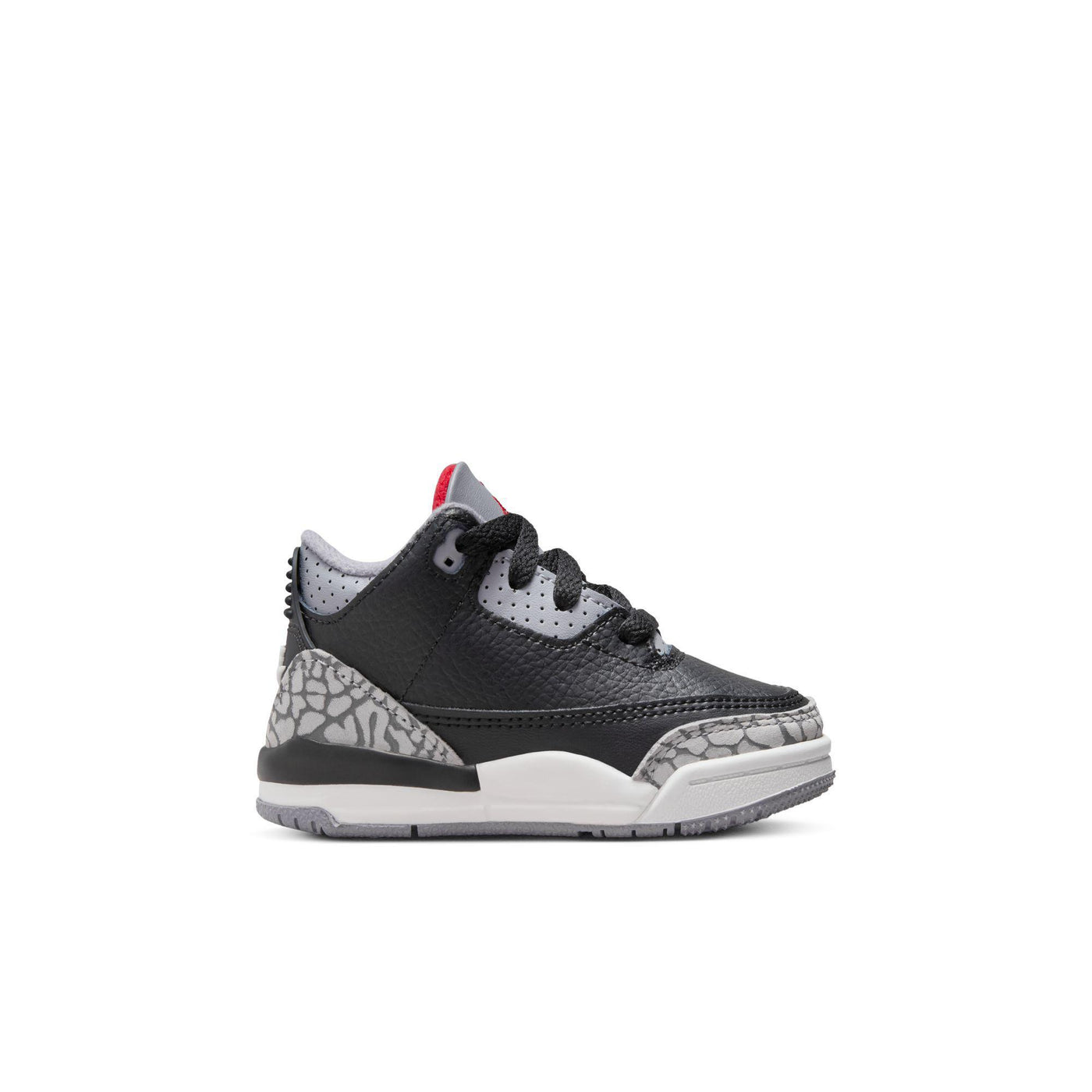 Jordan 3 Retro Baby/Toddler Shoes Black/Fire Red-Cement Grey-Summit White