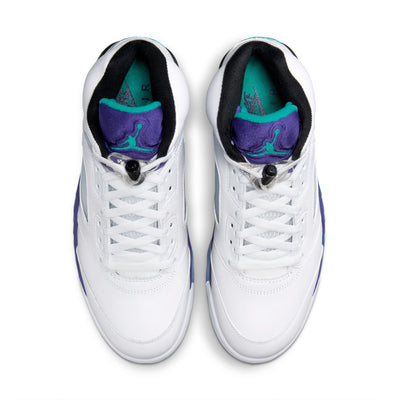 Air Jordan 5 Retro OG White/New Emerald-Grape Ice-Black