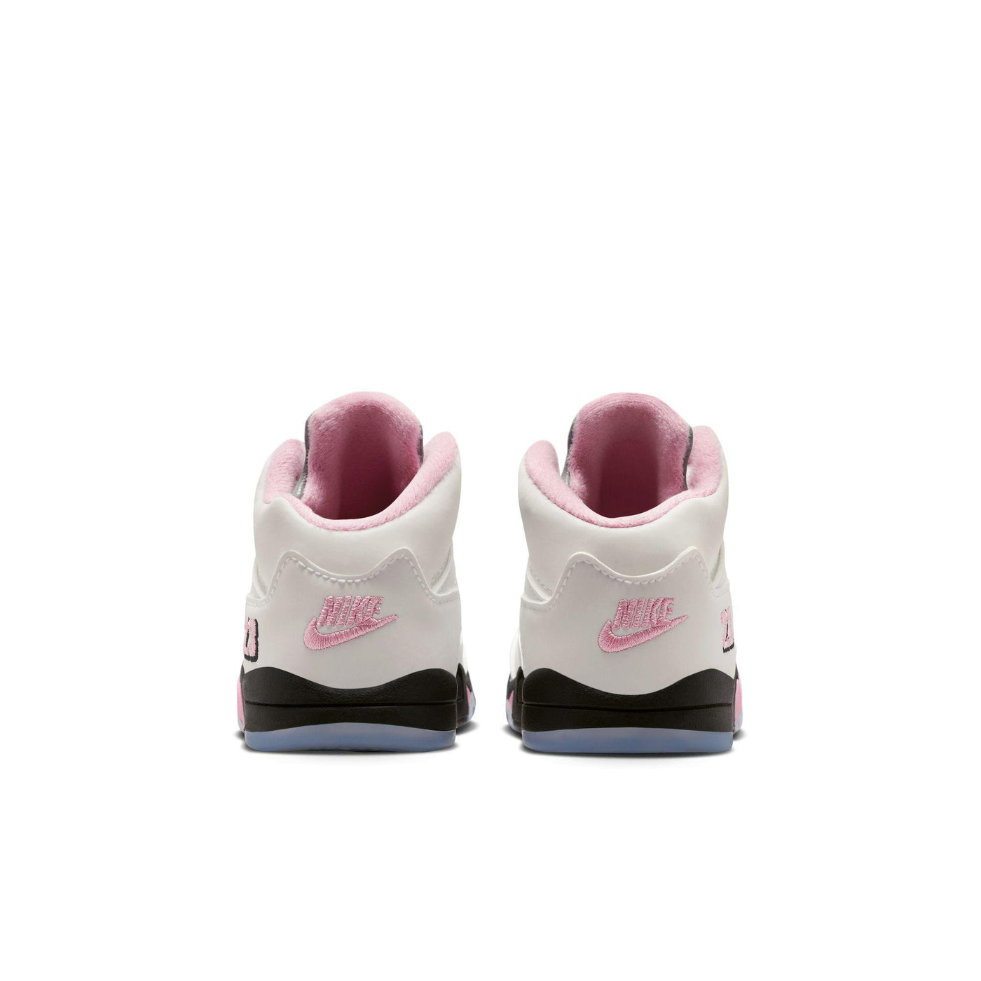 Jordan 5 Retro OG Baby/Toddler Shoes White/Med Soft Pink-Black