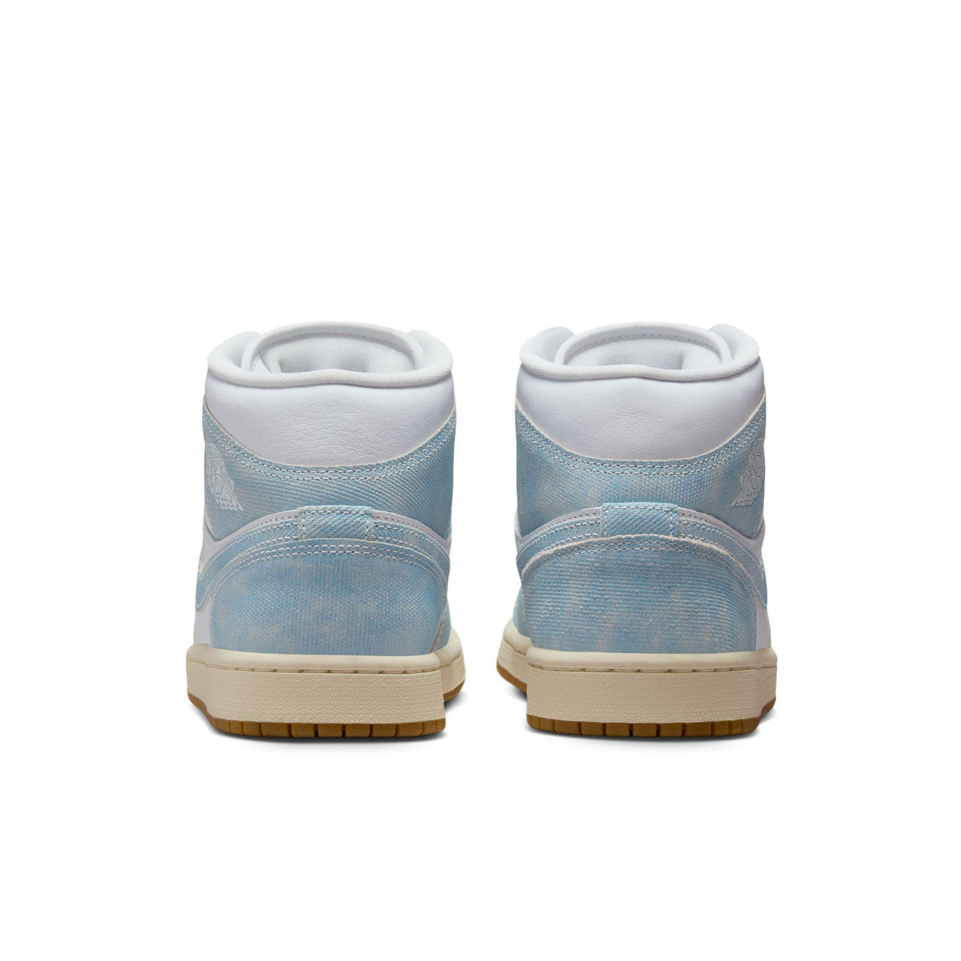 Women's Air Jordan 1 Mid SE White/Worn Blue-Sail-Gum Light Brown
