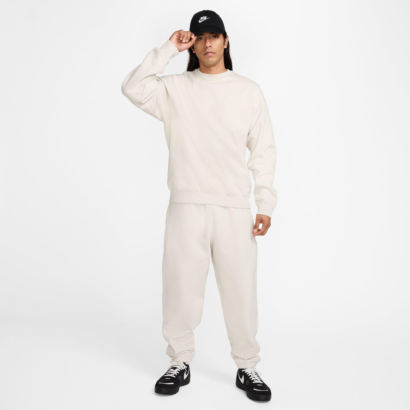 Nike Solo Swoosh Men's Fleece Pants Light Bone
