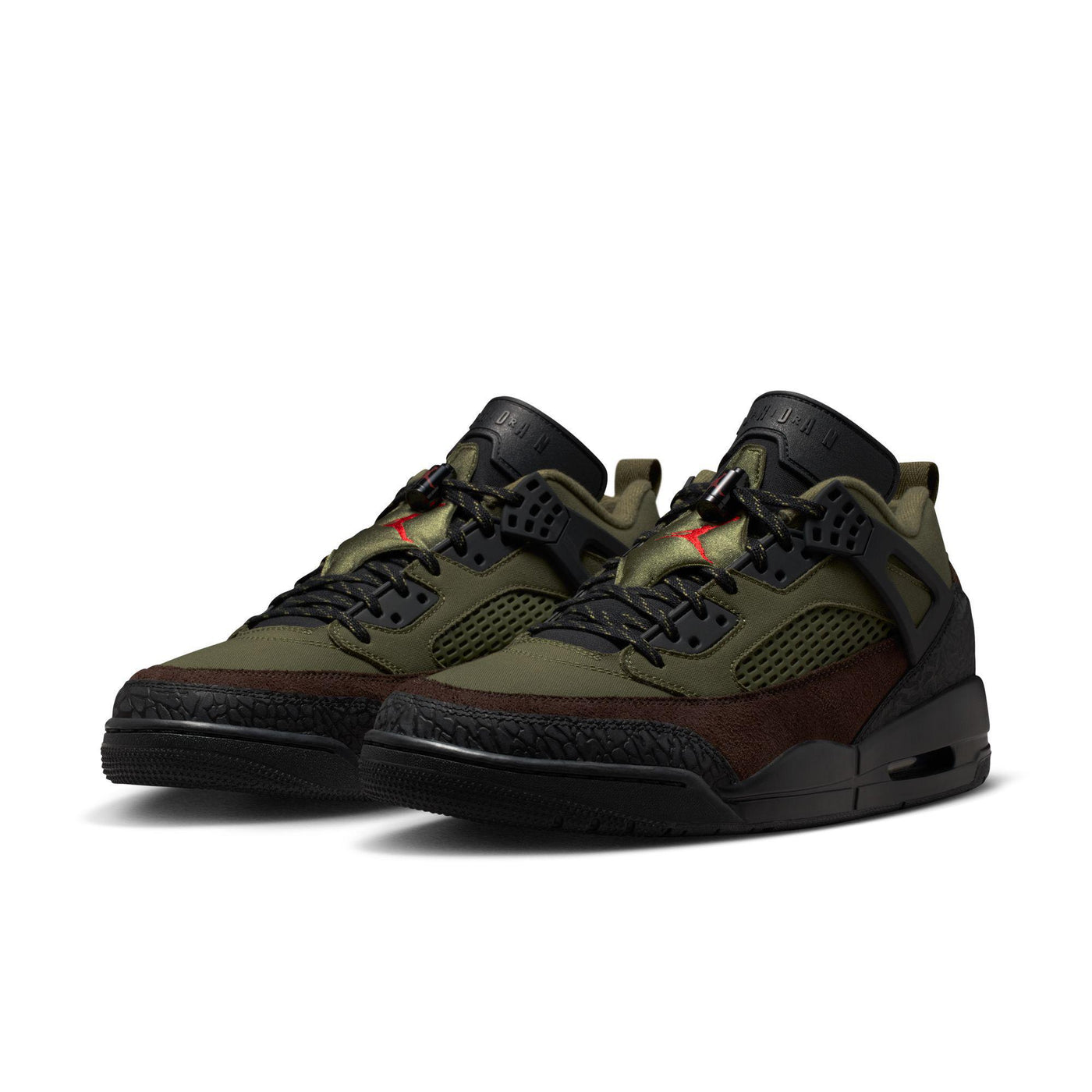 Jordan Spizike Low Medium Olive/University Red-Black