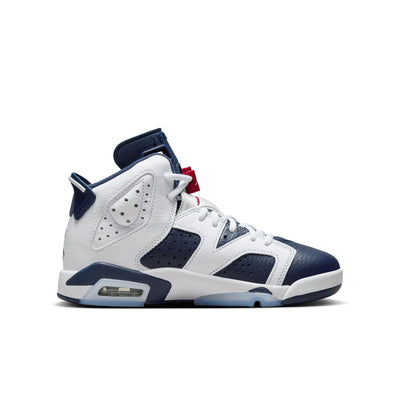 AIR JORDAN 6 RETRO "WHITE & MIDNIGHT NAVY" (YOUTH)