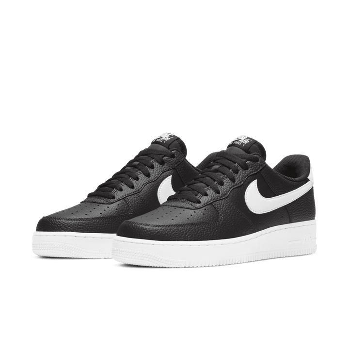 Black air force 1 with white check shop