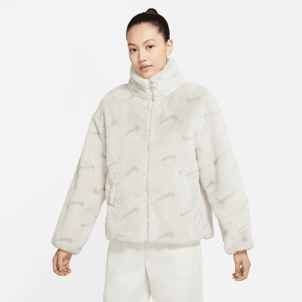 Nike fur jacket womens sales
