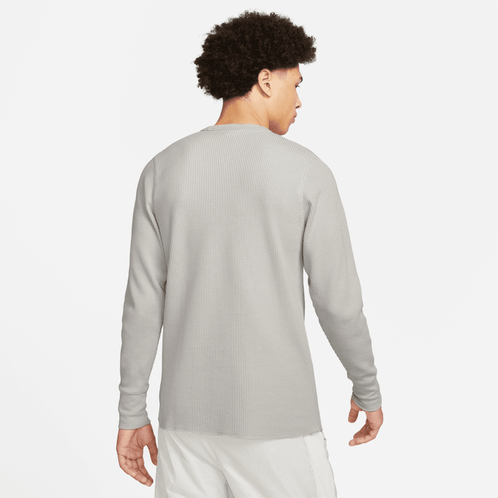 NIKE LIFE MEN'S LONG SLEEVE WAFFLE TOP 'LIGHT BONE' – Hush NIKE LIFE MEN'S LONG SLEEVE WAFFLE TOP 'LIGHT BONE' – Hush