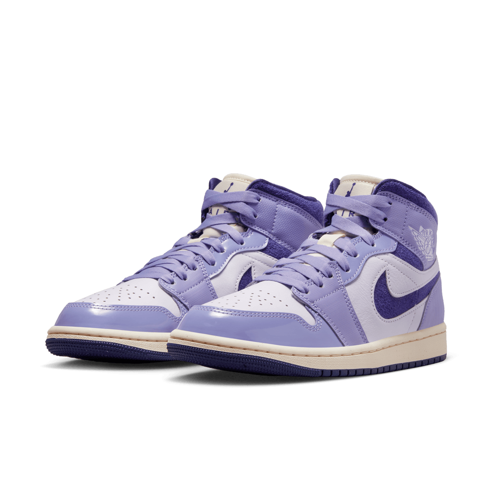 WOMENS AIR JORDAN 1 MID SE SKY J LT "PURPLE"
