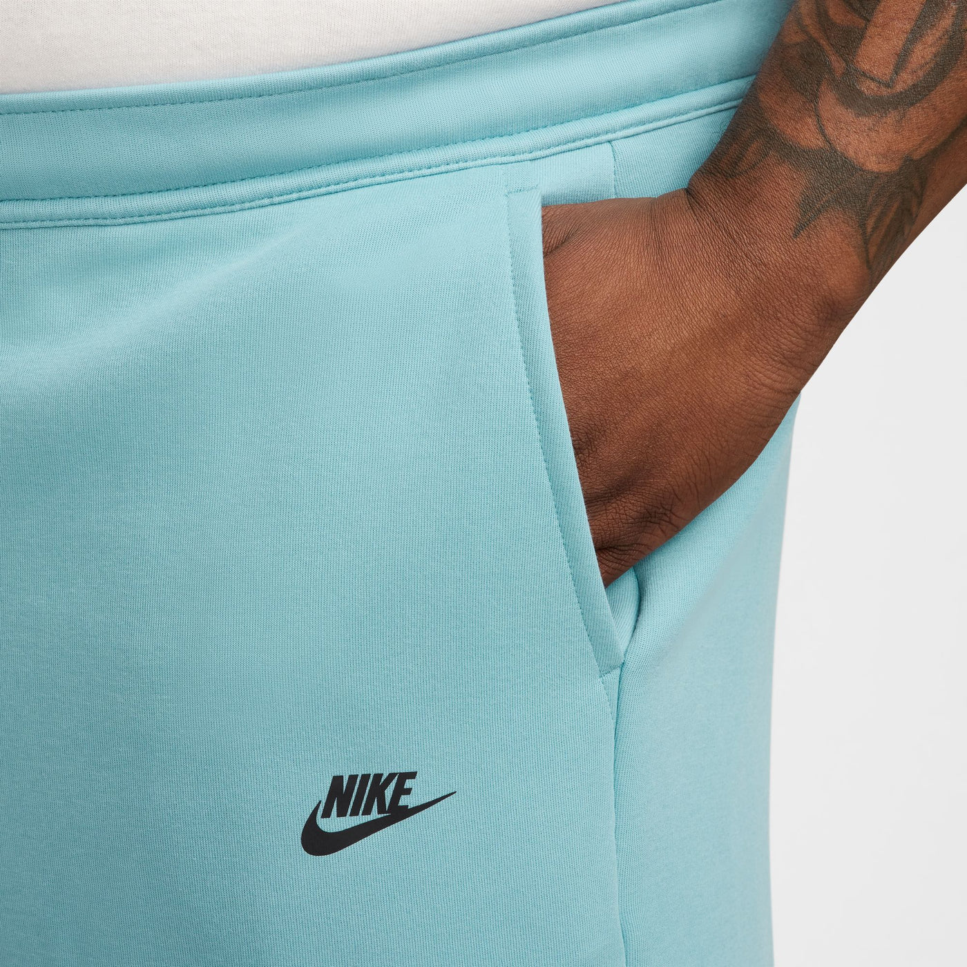 MENS NIKE SPORTSWEAR TECH FLEECE "DENIM/TURQ"