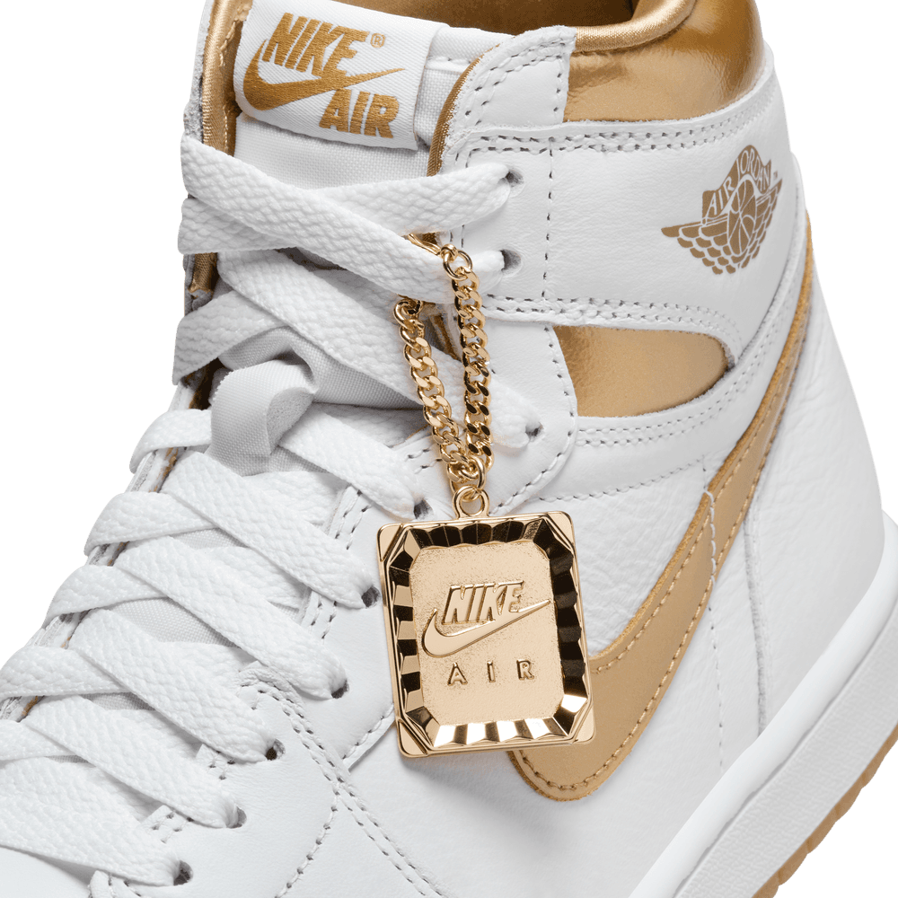 WOMENS AIR JORDAN 1 RETRO HIGH OG METALLIC GOLD Hush Life Boutique