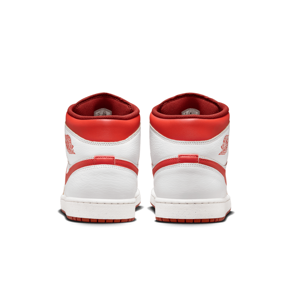 Air Jordan 1 Mid SEWHITE/LOBSTER-DUNE RED-SAIL
