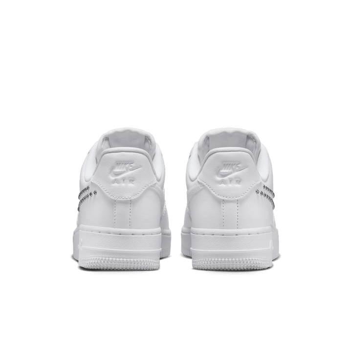 nike air force 1 white metallic silver