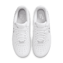 WOMENS AIR FORCE 1 '07 WHITE/CHROME-METALLIC SILVER