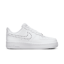 WOMENS AIR FORCE 1 '07 WHITE/CHROME-METALLIC SILVER