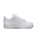 WOMENS AIR FORCE 1 '07 WHITE/CHROME-METALLIC SILVER