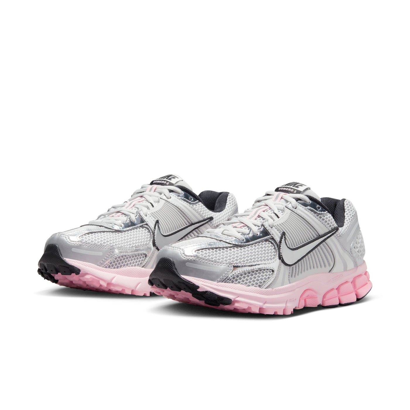 Women's Nike Zoom Vomero 5 - METALLIC SILVER-PINK FOAM