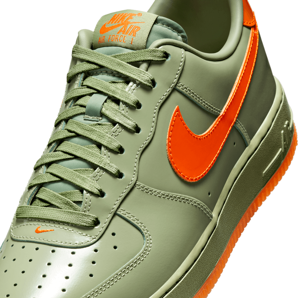 9/1 Men's Air Force 1 '07 PRM 'Oil Green/Safety Orange'