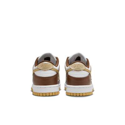 Youth (GS) Nike Dunk Low - WHITE/METALLIC GOLD-WHITE-CACAO WOW