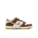 Youth (GS) Nike Dunk Low - WHITE/METALLIC GOLD-WHITE-CACAO WOW