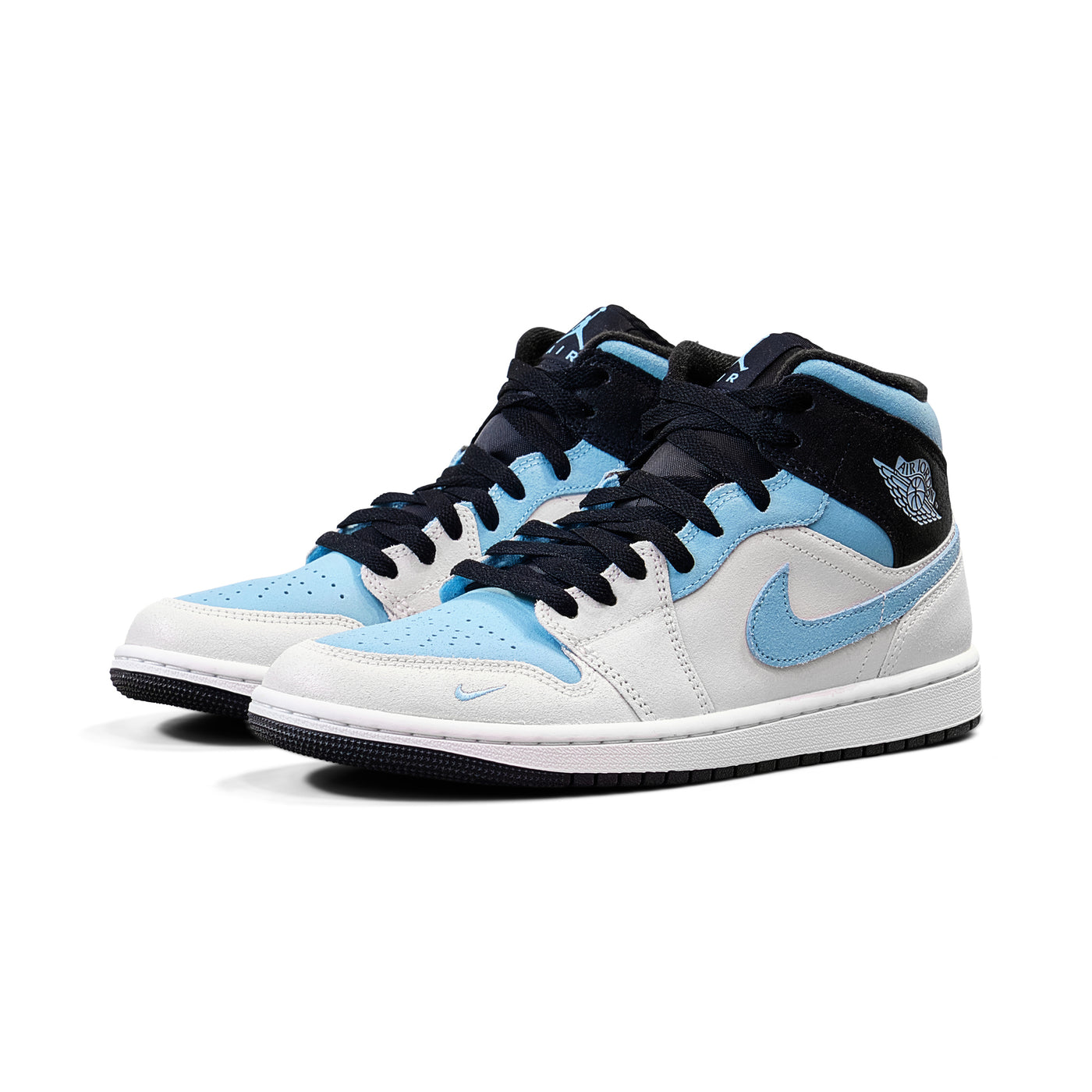 Air Jordan 1 Mid SE Summit White/Blue Chill-Black