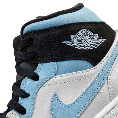Air Jordan 1 Mid SE Summit White/Blue Chill-Black