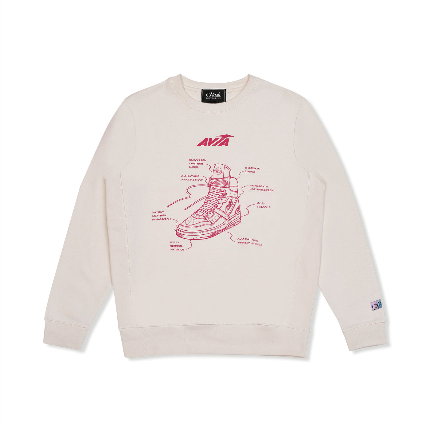 HUSH x AVIA "Shoeprint" Crewneck