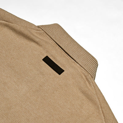 FOG Mens Essentials Knit Polo "Gold Heather"