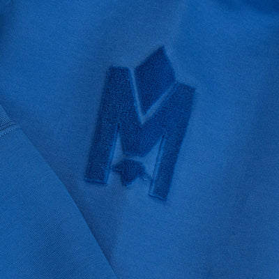Mackage Krys Velvet Logo-Embroidered Hoodie 'Celestial blue'