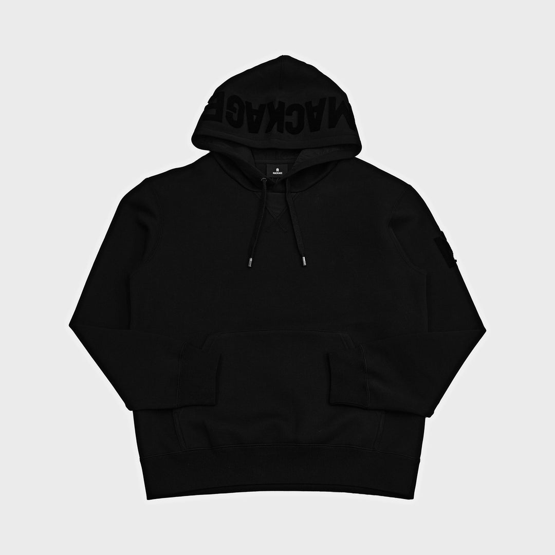 Mackage Krys Velvet Logo-Embroidered Hoodie 'Black' – Hush