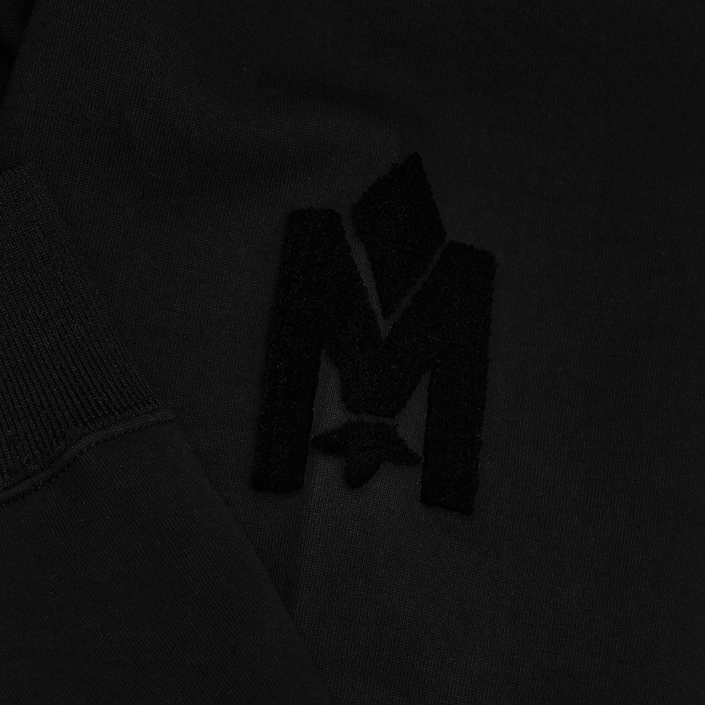 Mackage Marvin Velvet Logo-Embroidered Jogging Pant 'Black'