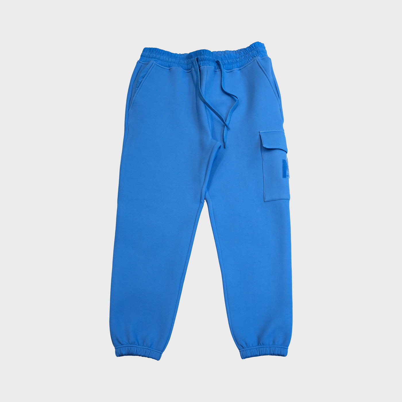 Mackage Marvin Velvet Logo-Embroidered Jogging Pant 'Celestial blue'