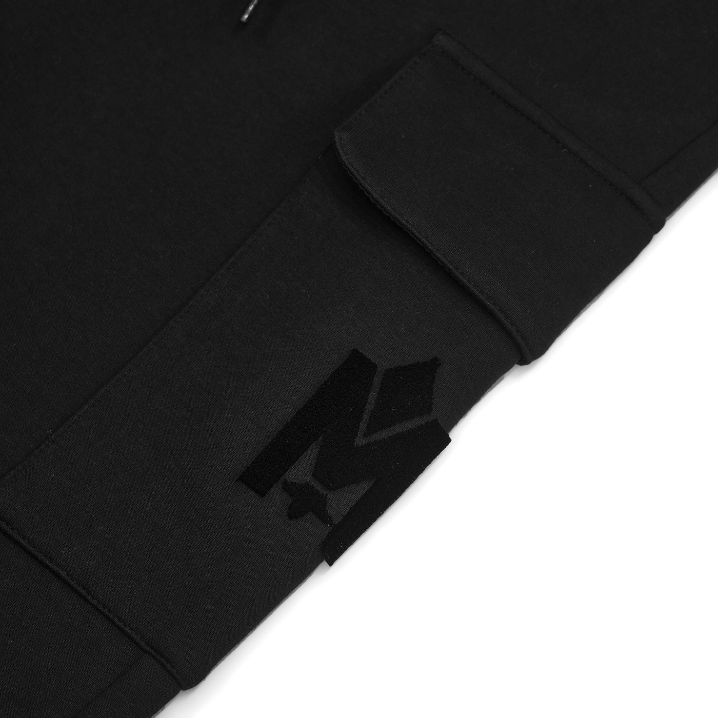 Mackage Marvin Velvet Logo-Embroidered Jogging Pant 'Black'