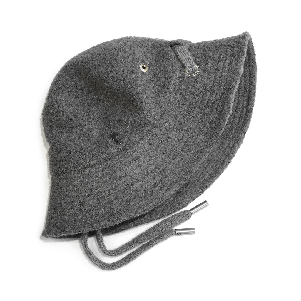 Ami Bucket Hat with Cord string Ami Paris Ami De Coeur Bucket Hat With String in Natural | Lyst main image 3