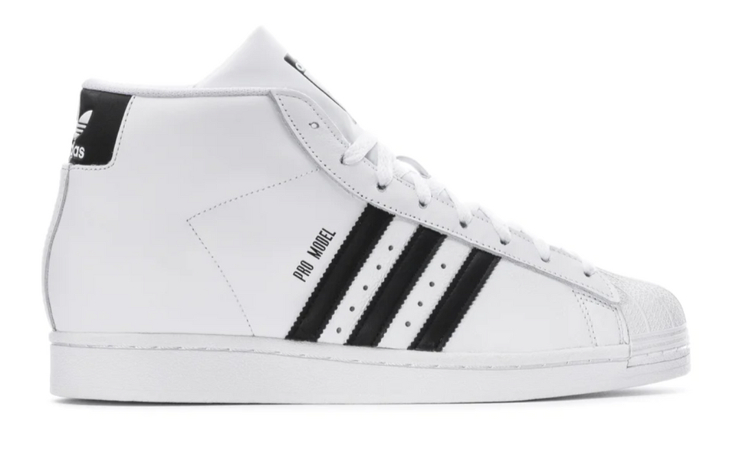Adidas pro model white black hotsell