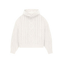 Fear of God Essentials Cable Knit Hoodie "Cloud Dancer"