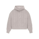 Fear of God Essentials Cable Knit Hoodie "Silver Cloud"