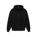 Fear of God Essentials Cable Knit Hoodie "Jet Black"