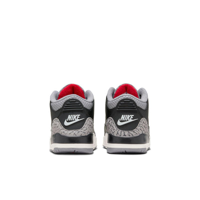 Jordan 3 Retro Little Kids' Shoes Black/Fire Red-Cement Grey-Summit White