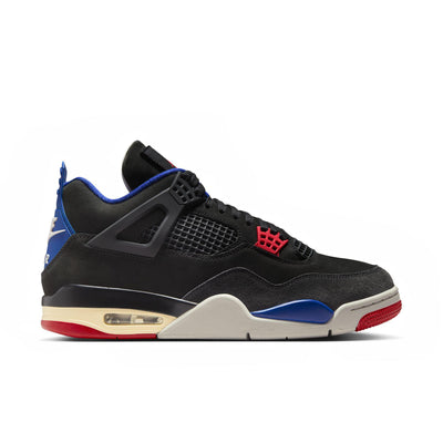 Air Jordan 4 Retro Black/Fire Red-Deep Royal Blue
