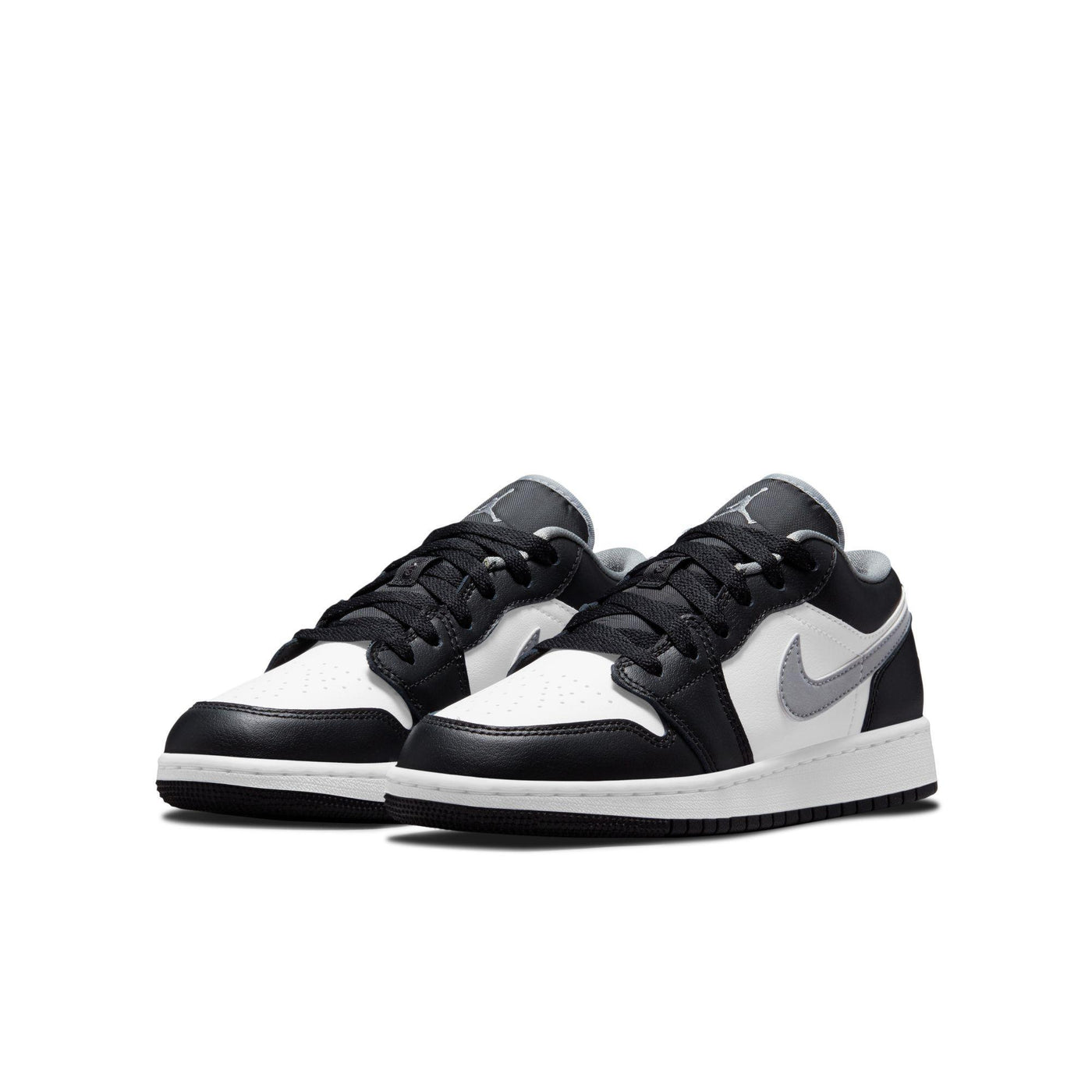 Air Jordan 1 Low Big Kids' Shoes Black/Particle Grey-White