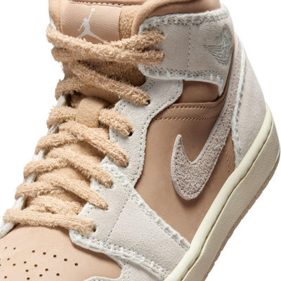 Women's Air Jordan 1 Mid SE Hemp/Light Orewood Brown-Sail