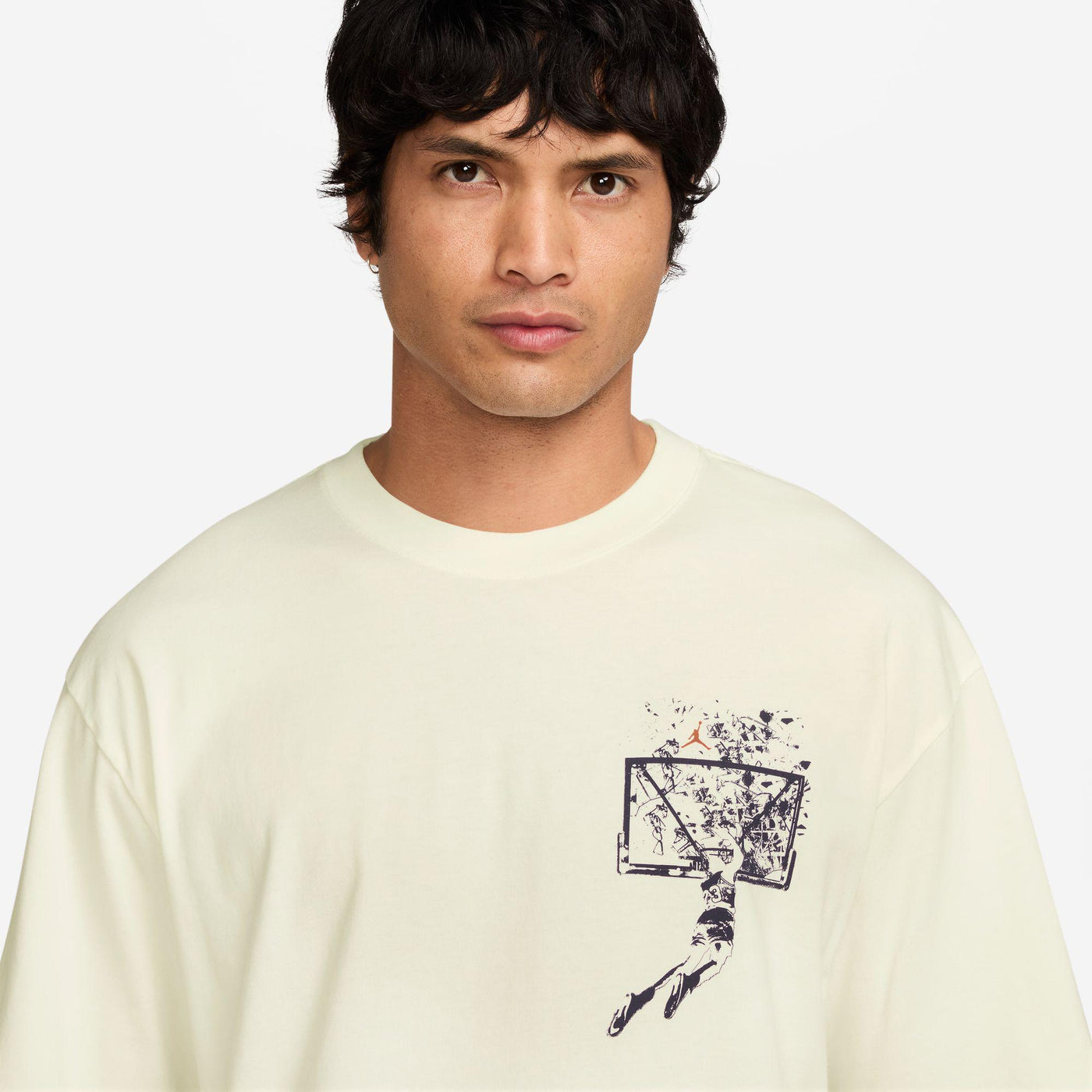 Jordan Brooklyn Men's Oversized Graphic T-Shirt Sail