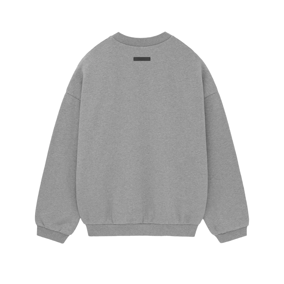 Fear of God Essentials Fleece Crewneck Dark Heather | Hushlife