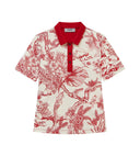 Head Golf Women's Printed Polo Red-Botanical