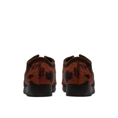 Clarks Wallabee Brown Cow Print