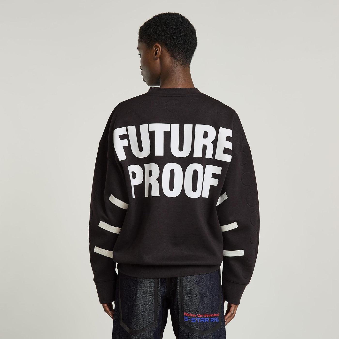 GSxWVB Oversized Sweat LS Black